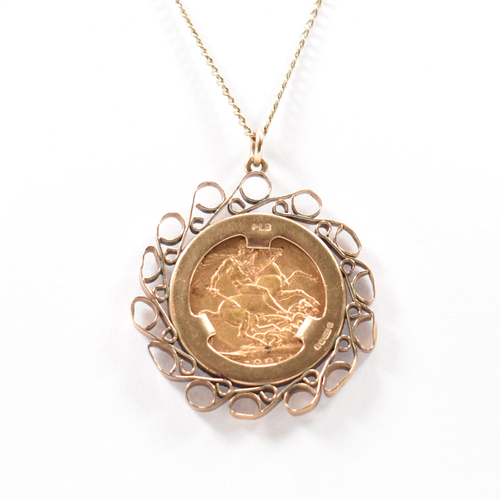 VICTORIAN GOLD SOVEREIGN CHAIN NECKLACE - Image 3 of 8