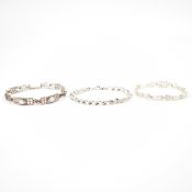 COLLECTION OF 3 SILVER BRACELETS