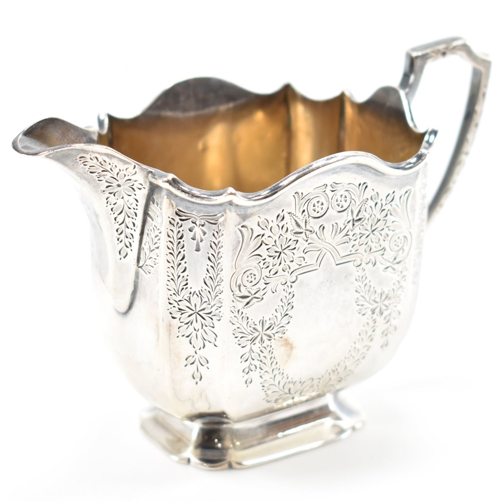 EDWARDIAN ATKIN BROTHERS SILVER CREAMER JUG - Image 6 of 6