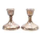 PAIR OF VINTAGE SILVER HALLMARKED CANDLESTICKS