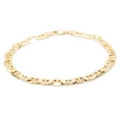 HALLMARKED 9CT GOLD MARINERS CHAIN BRACELET