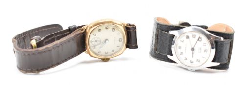 VINTAGE ENVOY 9CT GOLD WATCH & SMITH WATCH