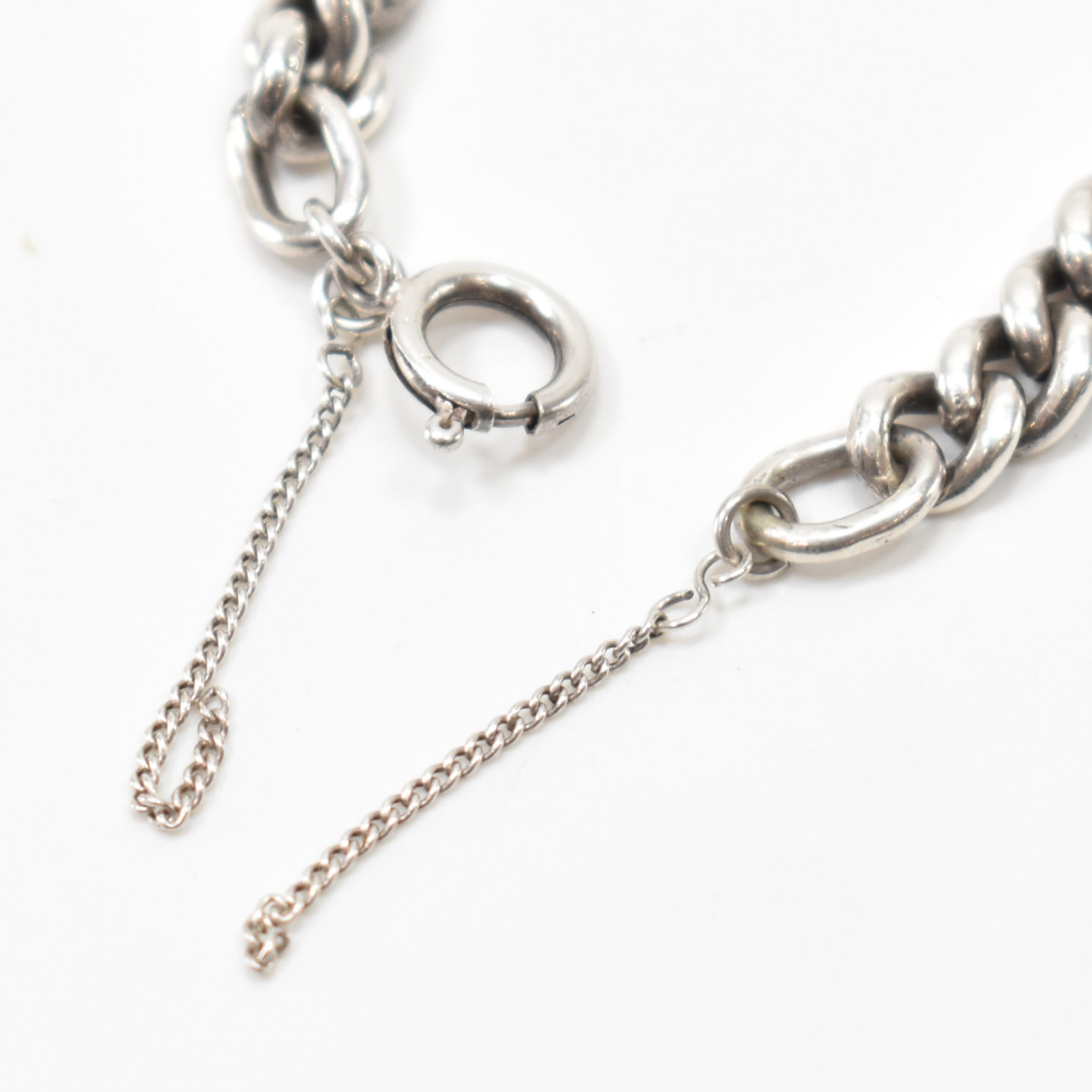 PAIR OF SILVER CHAIN BRACELETS - Image 5 of 5