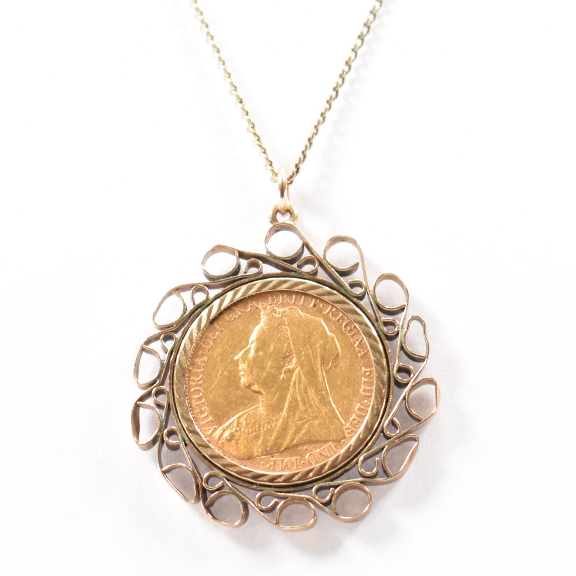 VICTORIAN GOLD SOVEREIGN CHAIN NECKLACE - Image 2 of 8