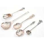 ASSORTMENT OF 20TH CENTURY SILVER SPOONS