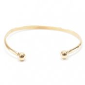 HALLMARKED 9CT GOLD TORQUE BANGLE BRACELET