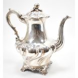 WILLIAM IV SILVER HALLMARKED COFFEE POT