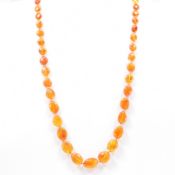 VINTAGE AMBER BEAD NECKLACE