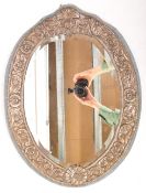 900 SILVER REPOUSSE FRAMED WALL MIRROR