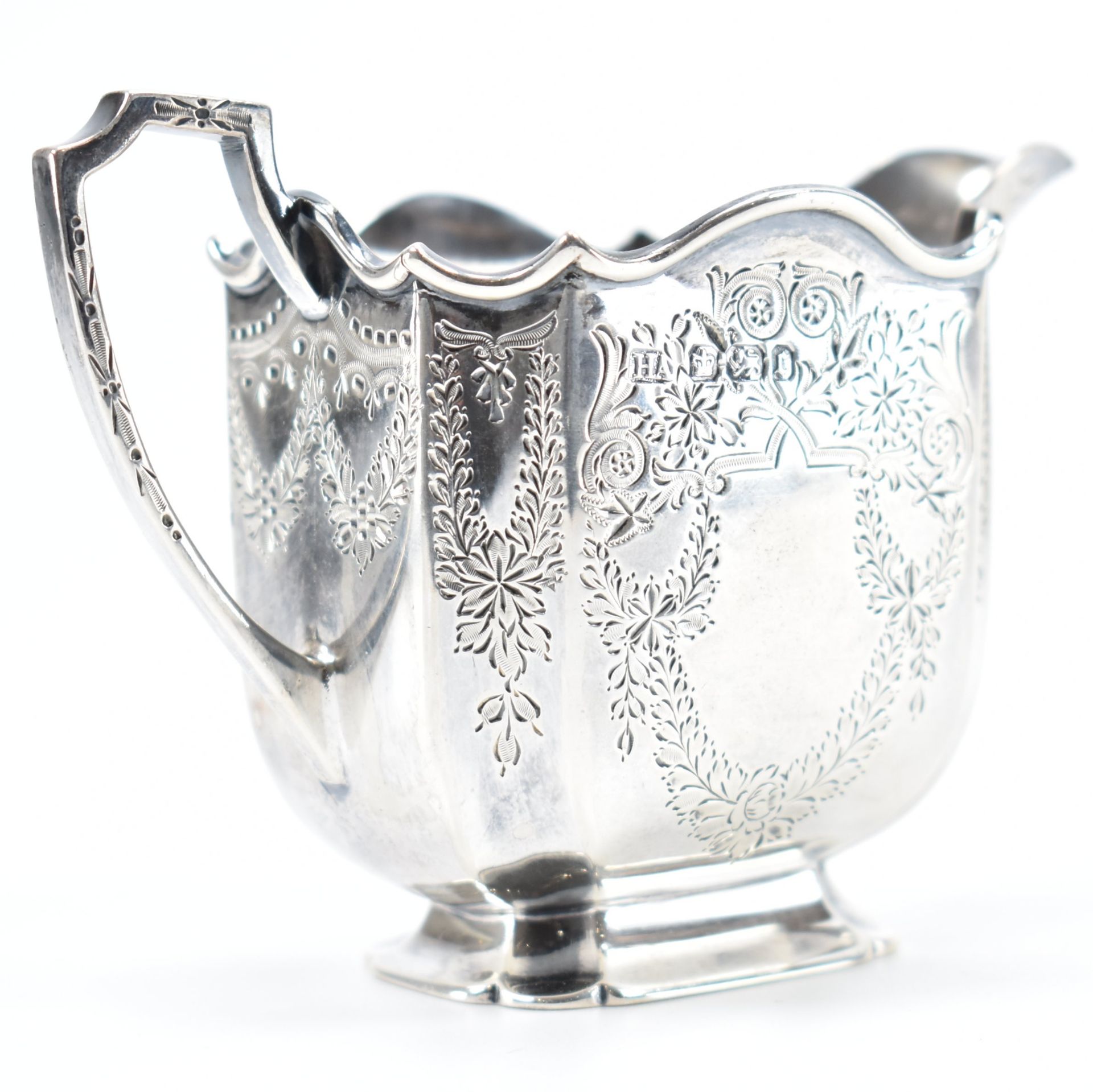 EDWARDIAN ATKIN BROTHERS SILVER CREAMER JUG - Image 2 of 6