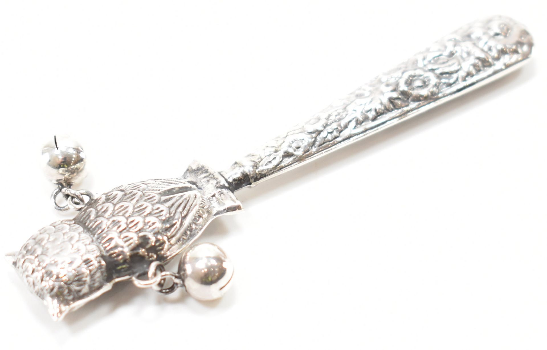 SILVER OWL BABY RATTLE - Image 3 of 4