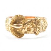 VICTORIAN ANTIQUE 18CT GOLD BUCKLE RING