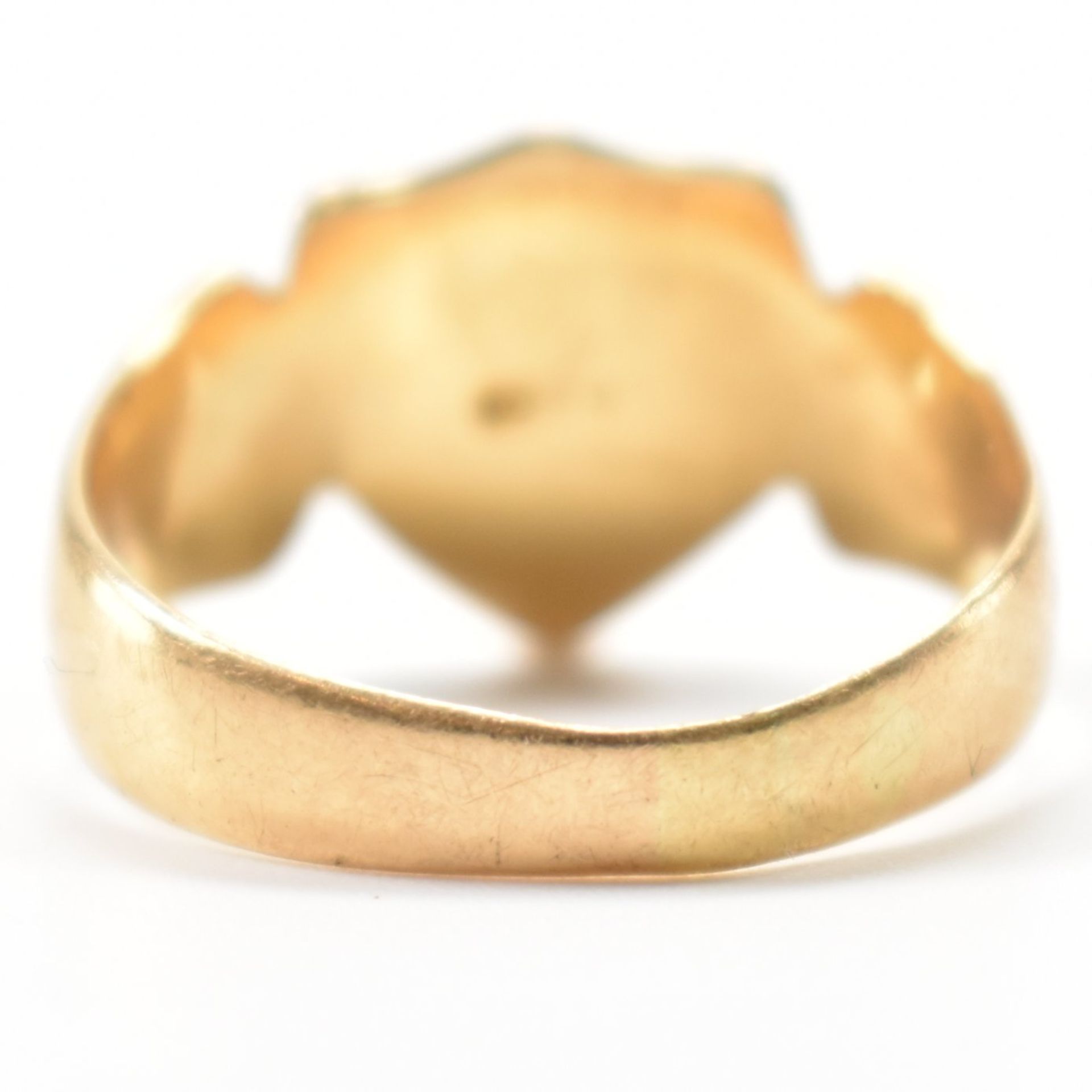 HALLMARKED EDWARDIAN 18CT GOLD SIGNET RING - Bild 4 aus 9