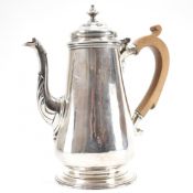 VICTORIAN SILVER COFFEE POT BY MARTIN HALL & CO