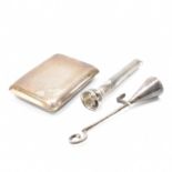 HALLMARKED SILVER VESTA CASE & SMOKING ACCESSORIES