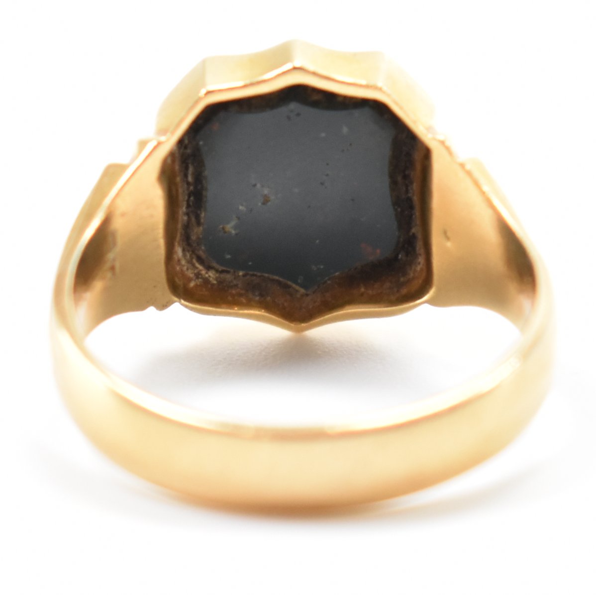 VICTORIAN 18CT GOLD & BLOOD STONE SIGNET RING - Image 3 of 9