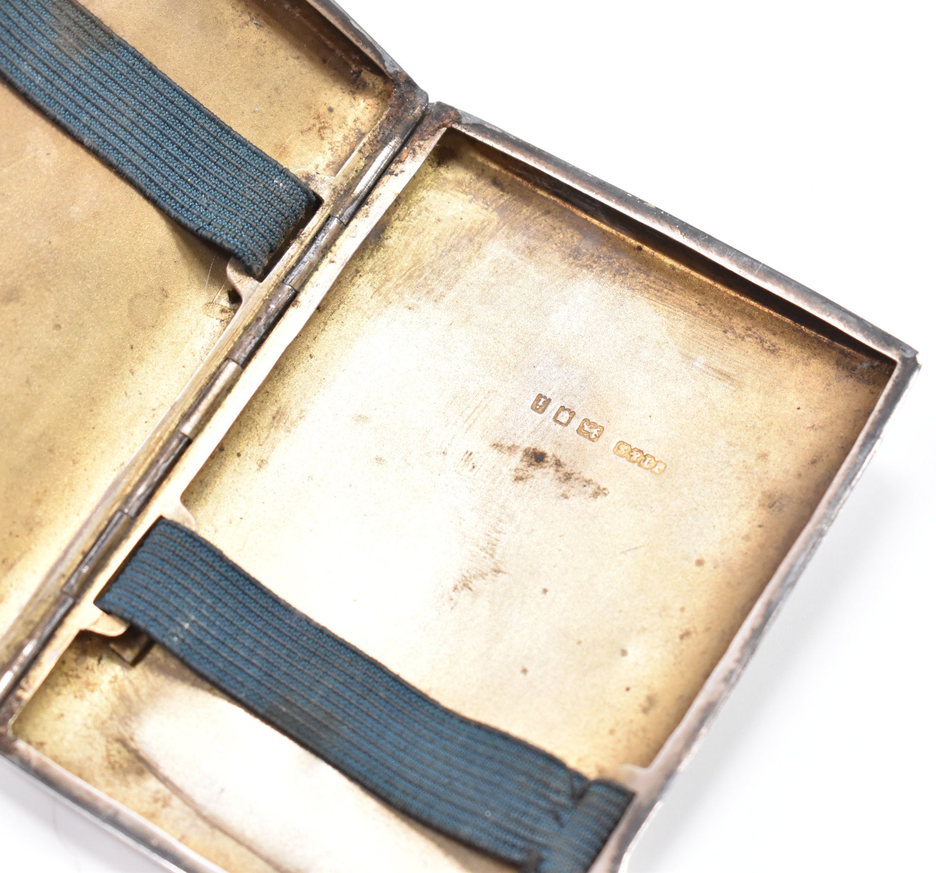 EDWARDIAN SILVER HALLMARKED ENAMELLED CIGARETTE CASE - Image 6 of 6