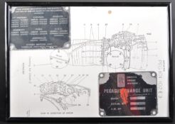 AEROPLANES - PEGASUS ENGINE PLAQUE / PLATE