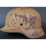 WWII SECOND WORLD WAR GERMAN M35 AFRIKA KORPS HELMET