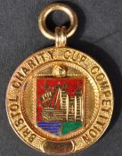 LOCAL INTEREST - 9CT GOLD BRISTOL CHARITY CUP MEDAL