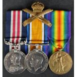 WWI FIRST WORLD WAR MACHINE GUN CORPS MEDAL GROUP - MM & DUO