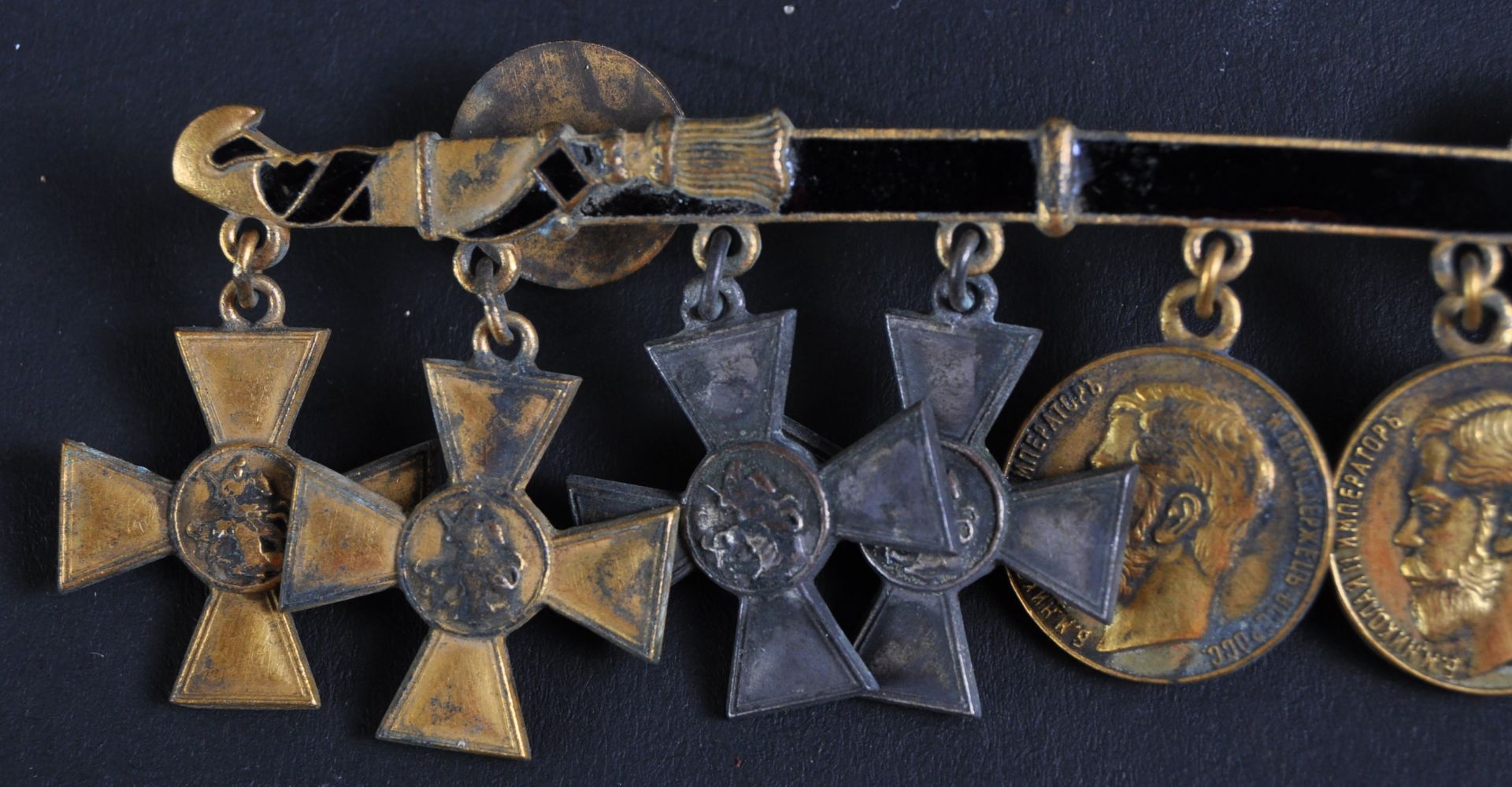 IMPERIAL RUSSIAN CIVIL WAR MINIATURE DRESS MOUNT MEDALS - Image 6 of 7