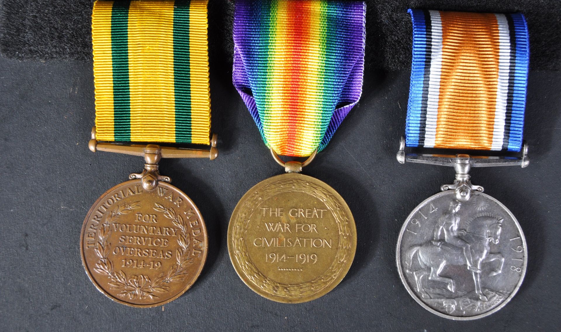 WWI FIRST WORLD WAR MEDAL TRIO - Image 5 of 7