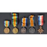 COLLECTION OF ASSORTED WWI FIRT WORLD WAR MEDALS