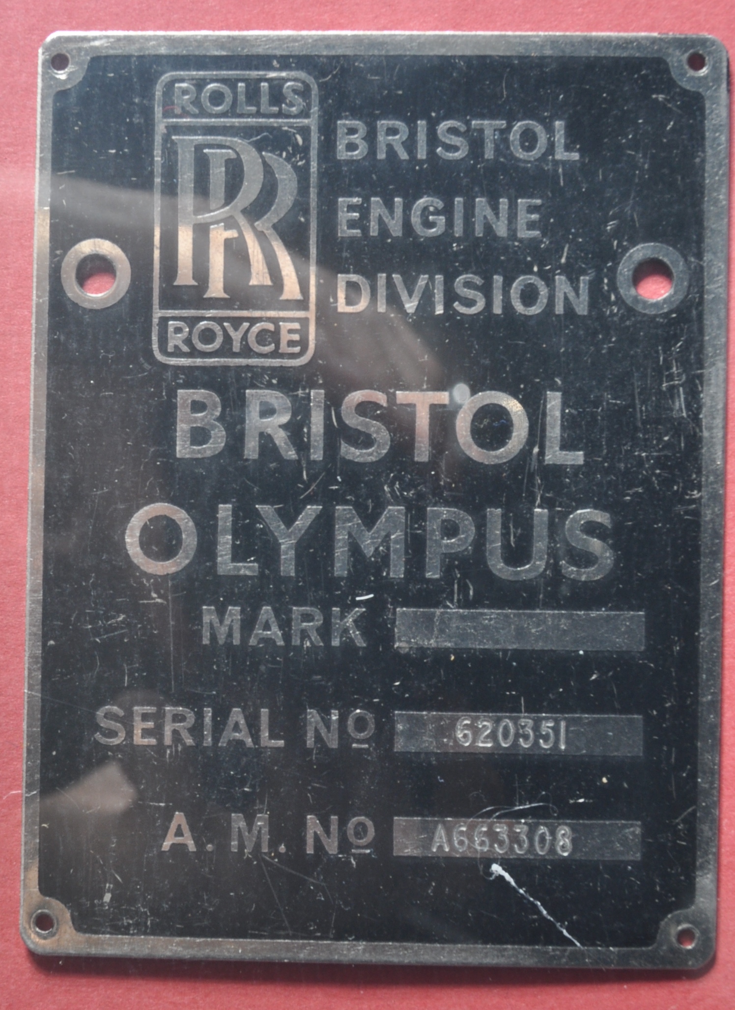 AEROPLANES / PLANES - VULCAN BOMBER BRISTOL OLYMPUS ENNGINE PLATE - Image 3 of 4