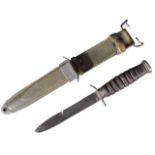 WWII SECOND WORLD WAR US UNITED STATES M3 TRENCH FIGHTING KNIFE