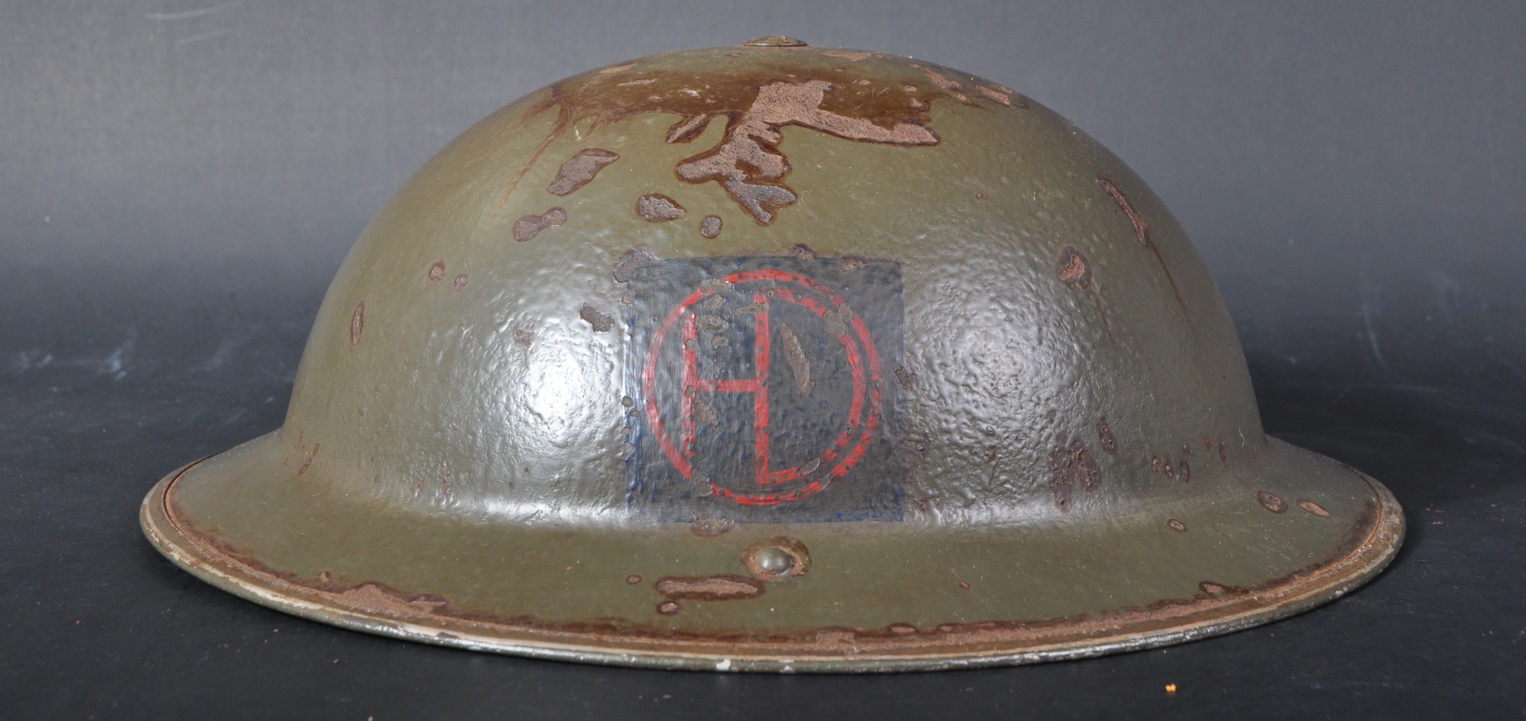 WWII SECOND WORLD WAR BRITISH STEEL BRODIE HELMET