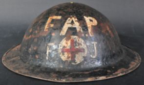 WWII SECOND WORLD WAR BRITISH HOME FRONT FIRST AID PARTY HELMET