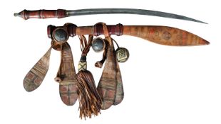 19TH CENTURY NORTH AFRICAN TRIBAL SWORD