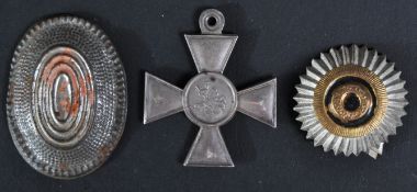 COLLECTION OF X3 IMPERIAL RUSSIAN MILITARY BADGES