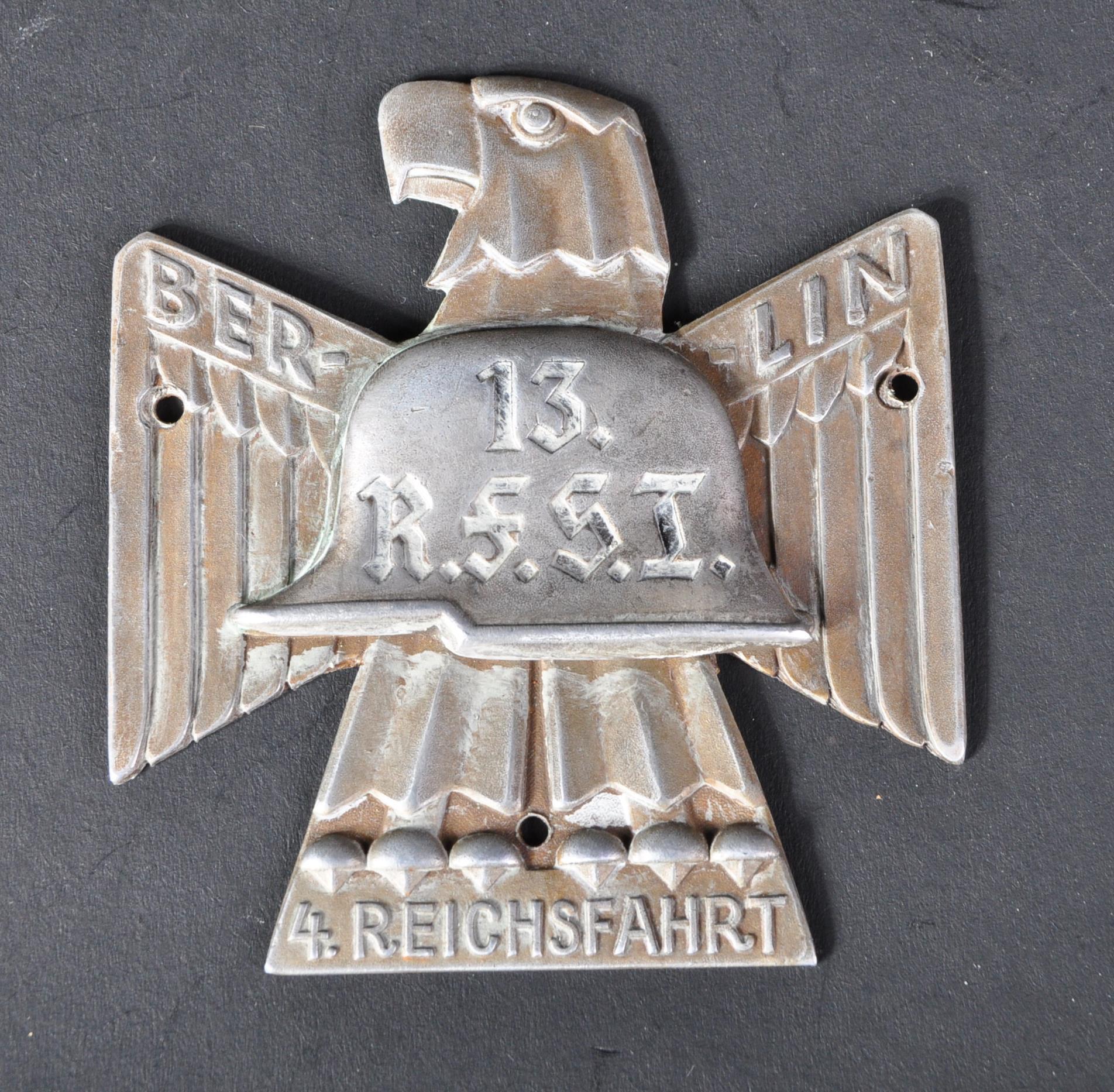 PRE WWII SECOND WORLD WAR GERMAN THIRD REICH 13 R.F.S.I BADGE