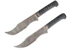 PAIR OF 19TH CENTURY CUTTING KNIVES