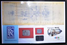 AEROPLANES - COLLECTION OF ROLLS ROYCE PEGASUS ENGINE PLATES