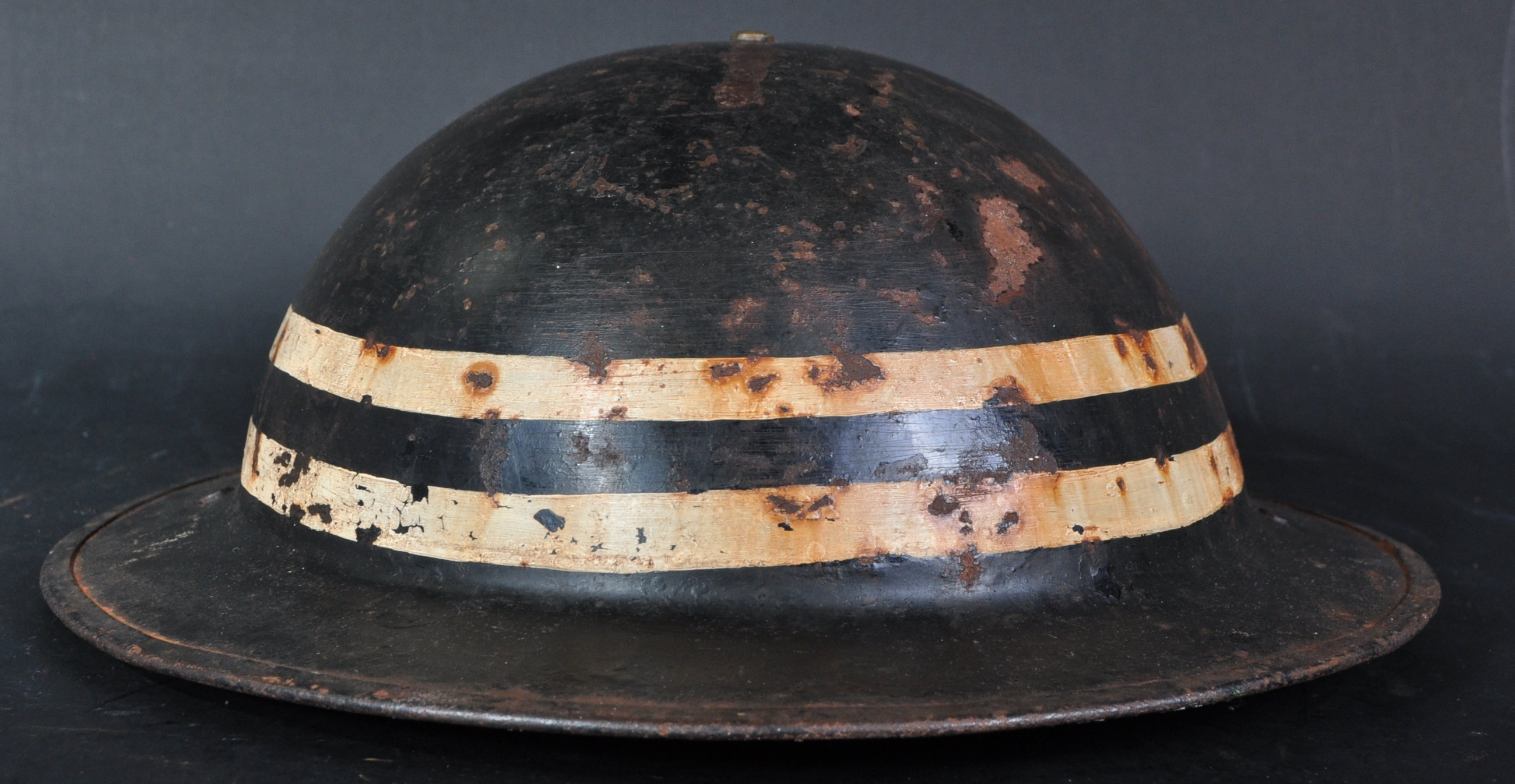 WWII SECOND WORLD WAR BRITISH POLICE BRODIE HELMET - Image 4 of 5