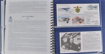 ROYAL AIR FORCE 75TH ANNIVERSARY AUTOGRAPHED FIRST DAY COVERS