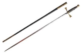 19TH CENTURY VICTORIAN GENTLEMANS MASONIC SHORT SWORD