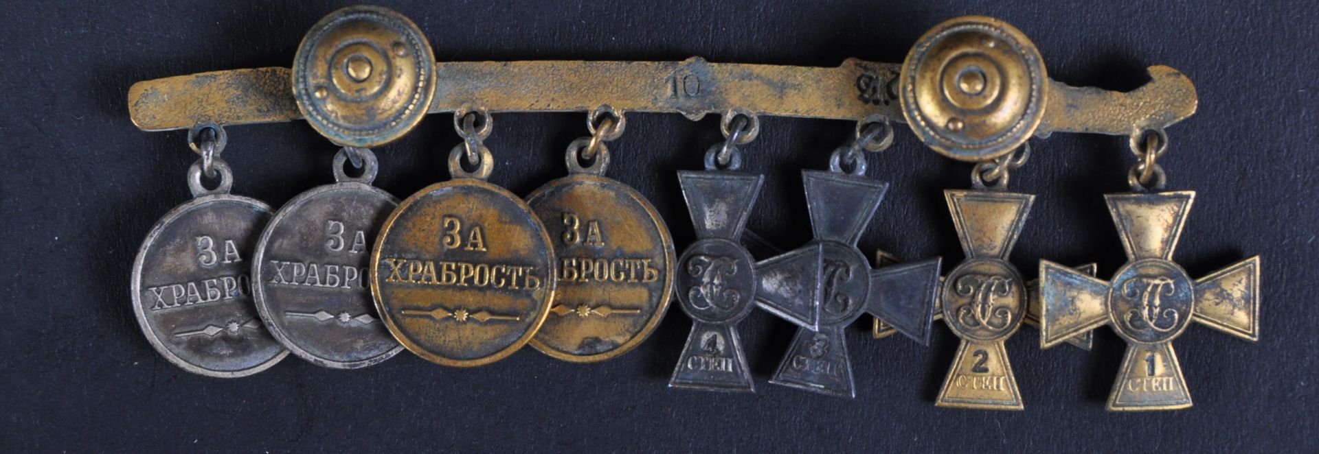 IMPERIAL RUSSIAN CIVIL WAR MINIATURE DRESS MOUNT MEDALS - Image 2 of 7