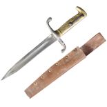 WWI TRENCH FIGHTING KNIFE FASHIONED FROM A FRENCH BAYONET