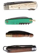 COLLECTION OF X4 VINTAGE FOLDING PEN KNIVES