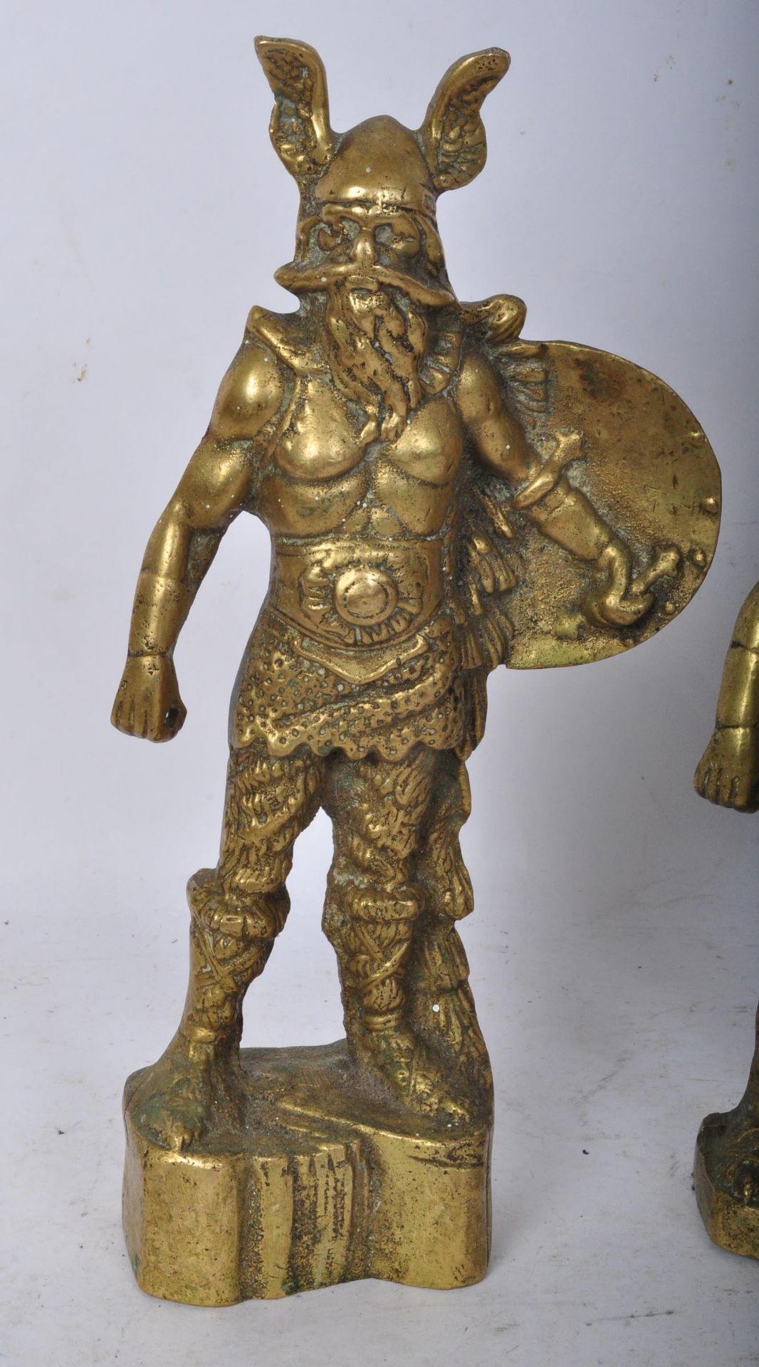 COLLECTION OF VINTAGE BRASS FIGURES - Image 2 of 5