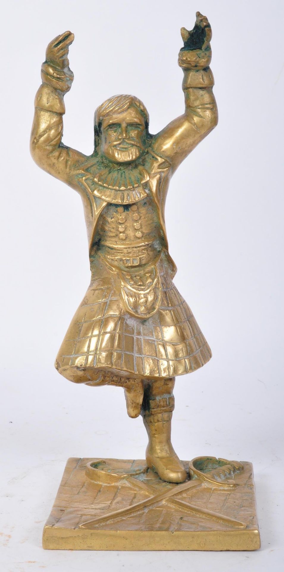 VINTAGE BRASS BRITISH SCOTTISH HIGHLAND DANCER