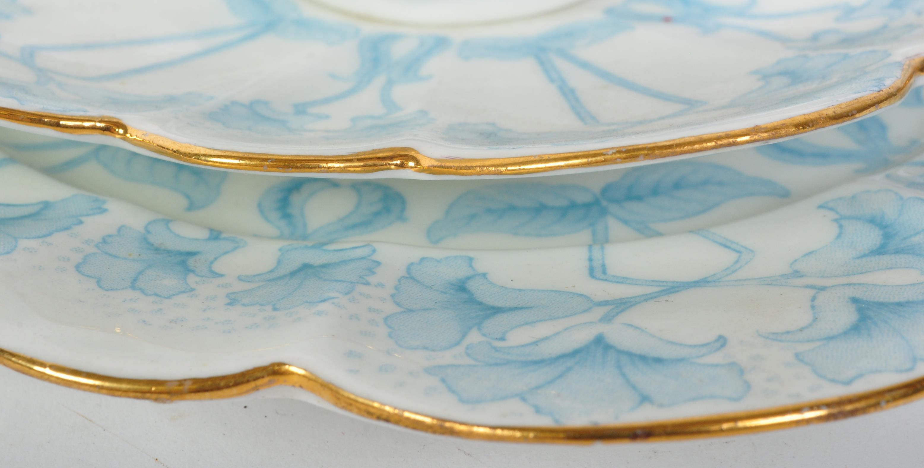 WILEMAN & CO SHELLEY BONE CHINA TEACUP & SAUCER TRIO - BLUE SNOWDROP - Image 4 of 6