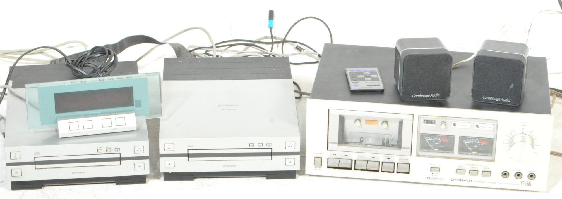 A RETRO PIONEER CT-F500 STEREO CASSETTE TAPE DECK & OTHERS