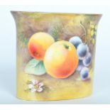 ROYAL WORCESTER - P. PLATT - HAND PAINTED FRUIT MATCH HOLDER