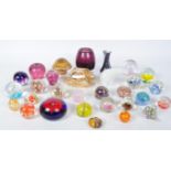 LARGE COLLECTION OF GLASS PAPERWEIGHTS