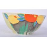 CLARICE CLIFF - DELICIA CITRUS - ART DECO 1930S BONE CHINA BOWL